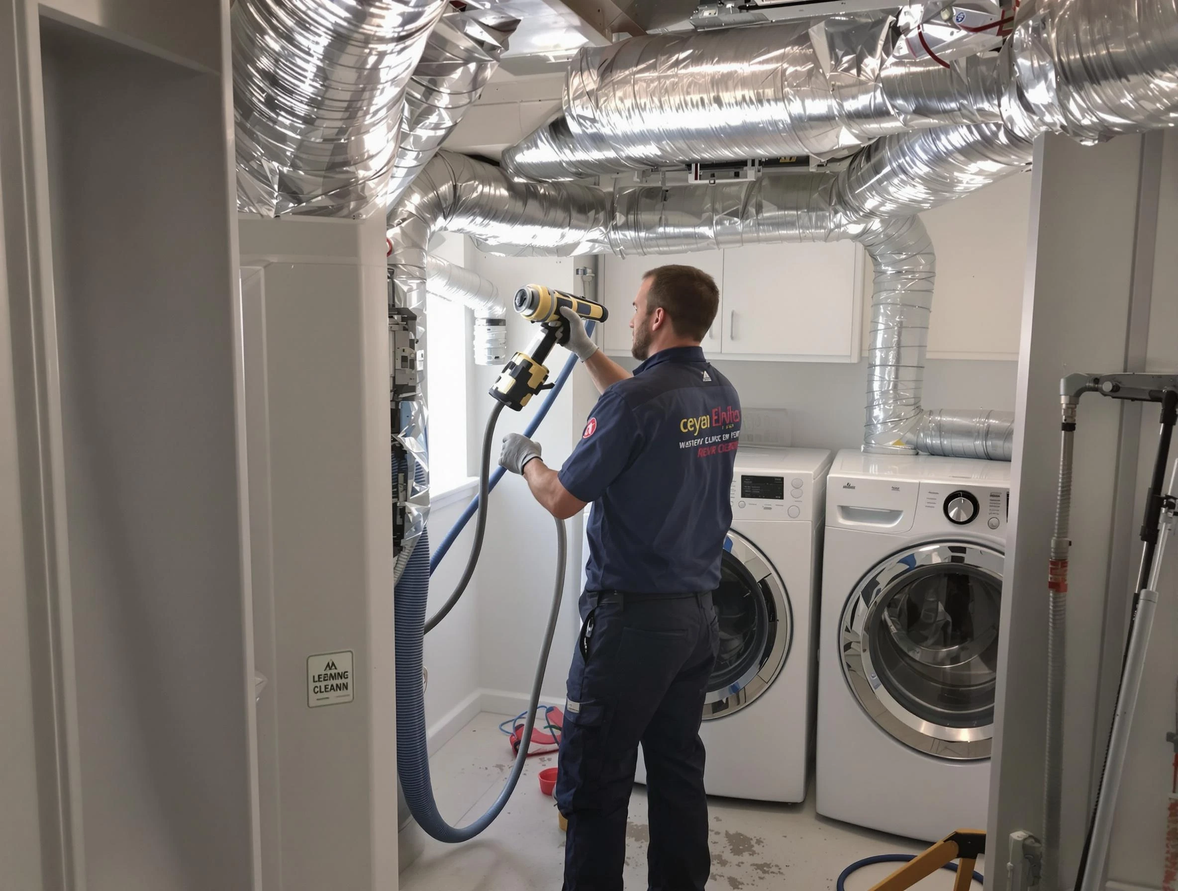 Littleton Dryer Vent Cleaning specialist using advanced equipment for thorough duct cleaning in Littleton